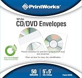 Printworks CD/DVD Envelopes 50 Count (00493)