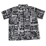Graffiti Print Grooming Jacket in Black