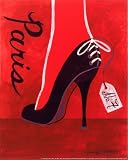 High Heels Paris by Jennifer Matla poster print,8 in. x 10 in.