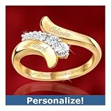 51AFUv7AXeL. SL160  Mothers Day Womens Rings Gift: Our Love Grows Stronger Personalized Journey Ring: Romantic Jewelry For Her