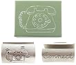 Rotary Phone Pewter Business Card Holder