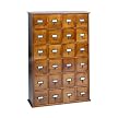 Library 24-Drawer CD Storage - Walnut
