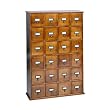Library 24-Drawer CD Storage - Walnut