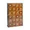 Library 24-Drawer CD Storage - Walnut