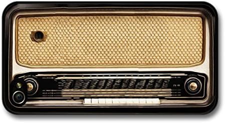 Retro Vintage Radio Illustration in Cool Brown case for iPhone 4 4S