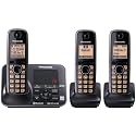 Panasonic KXTG7623CB DECT 6.0 PLUS Link-to-Cell Bluetooth Three Handset with Digital Answering System