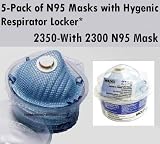 2350 Moldex 5-Pack of 2300 Mask N95 Respirator with Exhaust Valve, CDC Certified, NIOSH Approved, Flu Mask Protection*
