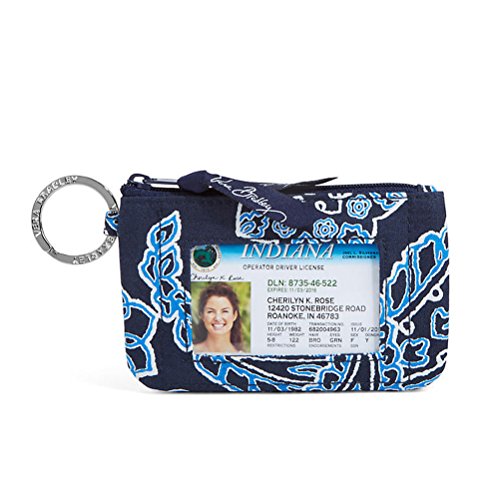 Vera Bradley Zip ID Case (Blue Bandana)