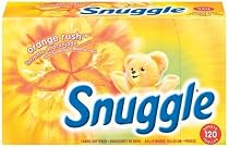 Snuggle Fabric Softener Sheets, Orange Rush Scent, Case Pack, Six - 120 Sheet Boxes (720 Sheets)
