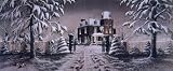 A Winters Gift - Dramatic limited edition poster print by artist Patricia Hobson - Image size = 15 inches X 27 inches -Frames up to appriximatly 26.5 inches X 38.5 inches