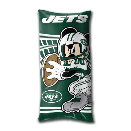 Disney/NFL New York Jets Mickey Mouse Fold-Up Body Pillow