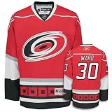 WARD #30 Carolina Hurricanes RBK Premier NHL Hockey Jersey by Reebok (NHLPA Certified Custom Sewn Authentic Twill)