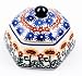 Polish Pottery Small Octagonal Trinket Box 2 3/4