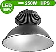 LE&reg; 105W LED High Bay Lighting, 250W HPS or MH Bulbs Equivalent, 9600lm, Waterproof, , Daylight White, 6000K, 90&deg; Beam Angle, Super Bright Commercial Lighting, LED High Bay Lights