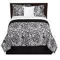 Home Watercolor Paisley Bedding Collection - Black & White