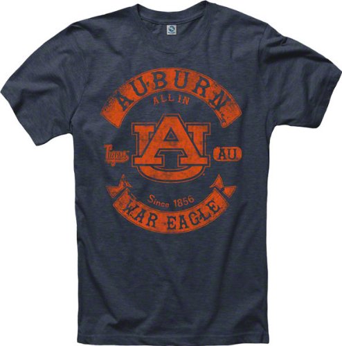 Auburn Tigers Heathered Midnight Rockers Ring Spun T-Shirt at Amazon.com