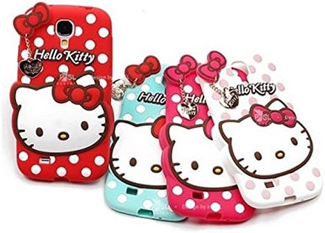 NEW 3D Cute soft silicone hello kitty Cartoon Case With Pendant Gel Rubber Protective back Cover For Samsung galaxy Note 2 3 4 (Note 2 Hot Pink)