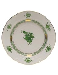 Kitchen: Herend Chinese Bouquet Green Bread & Butter Plate - Herend