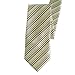 Towergem Extra Long Men's Tie Woven Jacquard Gold/beige Striped Necktie XL 63