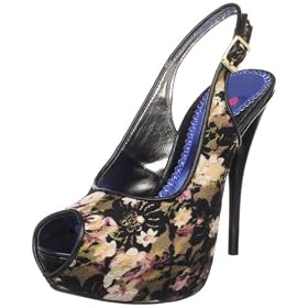 Luichiny Womens Mystic Sky Peep Toe Platform Pump