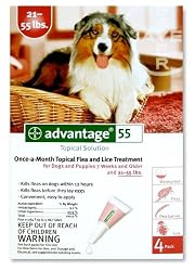 Advantage Topical Flea Treatment for Dogs 21-55 Lbs (4 Applications)