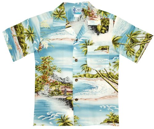 RJC Boys Paradise Island Surf Rayon Shirt