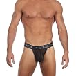 Teeser Tanga Men's Mesh / Faux Croc Back Lace Up Thong By Gregg Homme