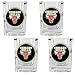 Chicago Bulls NBA 4pc Square Shot Glass Set by Great American Products