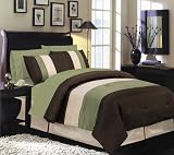 Manhattan Heights Pintuck 8-Piece Queen Bedding Suite, Sage