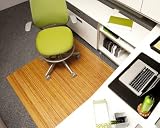 Anji Mountain Bamboo Chairmat & Rug Co. Roll-Up Bamboo Chairmat, 48-Inch-by-52-Inch, 5mm Thick, No Lip, Natural