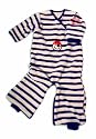 Baby Boum 0-9 Months Soft Micro Polar Fleece Sleeping Bag in Funky Pirate Design (Milk White/Blue)
