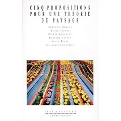Cinq propositions pour une th�orie du paysage