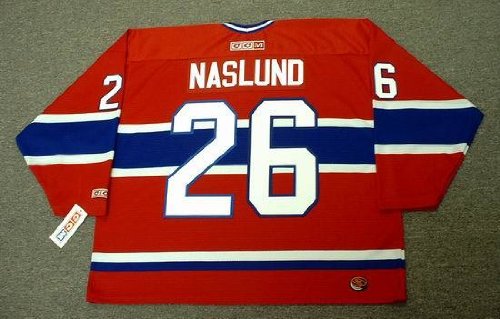 Buy MATS NASLUND Montreal Canadiens 1986 CCM Throwback Away NHL Hockey Jersey
