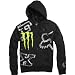 Fox Racing Monster Ricky Carmichael Replica Downfall Sasquatch Mens Hoody Zip Sportswear SweatshirtSweater  Black