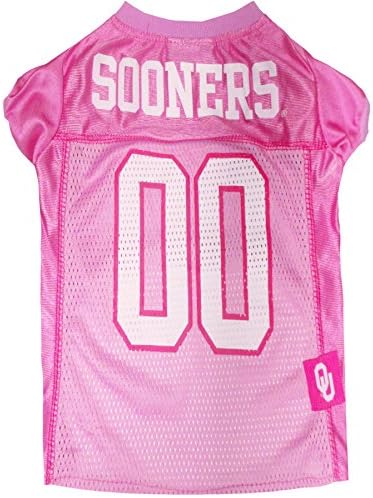 "NCAA Dog Pink Football Jersey - Pet Pink Sports Outfit