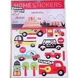 Cars, Trucks and More Decorative Child Room Wall Stickers ~ Temporary, Repositionable