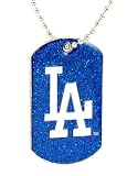 Los Angeles Dodgers - MLB Glitter Dog Tag Necklace