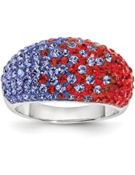 Sterling Silver Swarovski Elements Lawrence Spirit Ring