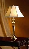 Classic Brass and Sand Shade Table Lamp