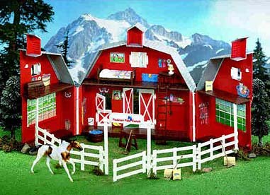 Childrens Toyshop  Sporting Goods : Breyer Paddock Pals Play Farm