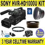 51AGExpY2xL. SL160  BRAND NEW SONY HVR HD1000U CAMCORDER w/ .45X SUPER WIDE ANGLE LENS + 2X TELEPHOTO LENS + 16GB MEMORY CARD + 3 YEAR CELLTIME WARRANTY Reviews