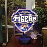 Memory Company Lsu Tigers Neon Shield Table Lamp