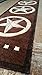 Texas Lone Star Runner Area Rug Dark Brown Beige Black Design 5457 (2 Feet X 7 Feet 3 Inch )