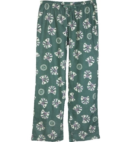 Life is good Women's Flannel Lounge Sleep Pants, Hemlock, Medium