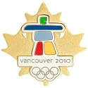 2010 Winter Olympics Gold Leaf Collectible Pin