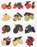 MIXED FRUIT 3-Dimensional Magnet Set of 12 Magnets *NEW!*