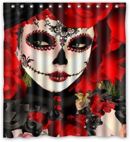 Amazing ACC Window Curtain Custom - Dia De Los Muertos uger kull New Polyester With Top Thermal Insulated Reflect Sunlights 1 Panel 52"x63"