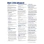 Mac Word 2004 Advanced Quick Reference Guide (Cheat Sheet of Instructions, Tips & Shortcuts - Laminated)