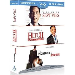 Will Smith : Sept vies / Hitch, expert en s�duction / A la recherche du bonheur - coffret 3 Blu-ray [Blu-ray]