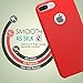iPhone 7 Plus Case - MoKo Premium Ultra Slim Flexible Silicone Bumper Gel Shock Absorbing Scratch Resistant Protective Soft Touch Back Cover for Apple iPhone 7 Plus 5.5 Inch (2016), RED